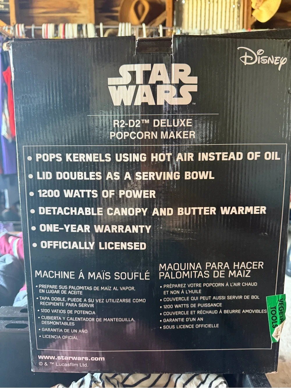 Williams Sonoma Star Wars R2-D2 Popcorn Maker - White & Blue